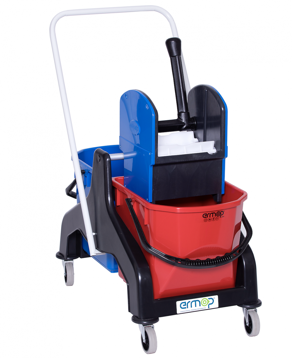 Ermop Eco Serisi Çift Bölmeli Presli Kova